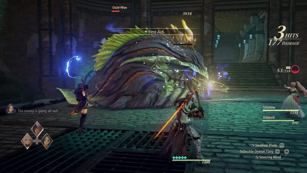 Tales of Arise - How to Defeat Ooze Hive Boss Zeugle Magic Cancel Rinwell Boost Attack