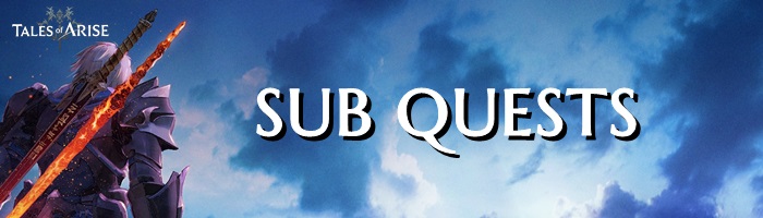 Tales of Arise - Sub Quests