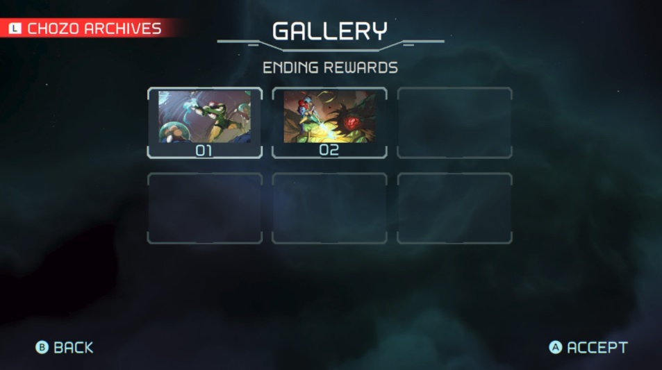 Metroid Dread - Ending Rewards Gallery
