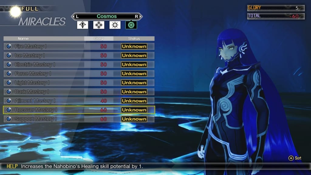 Shin Megami Tensei V - Cosmos Miracles List and Effects