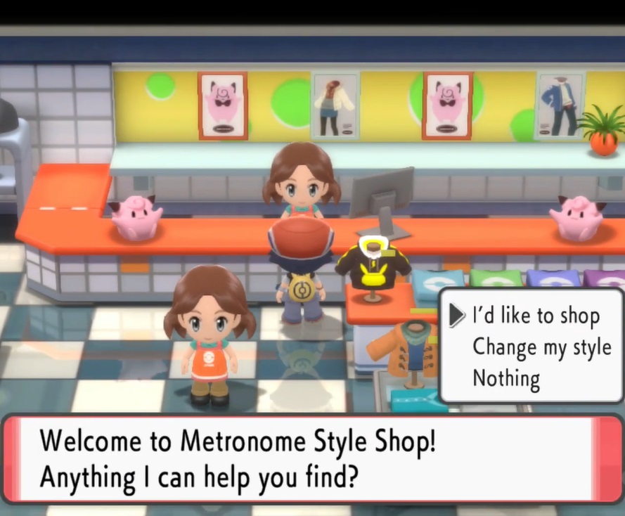 Pokemon Brilliant Diamond and Shining Pearl - Metronome Style Shop