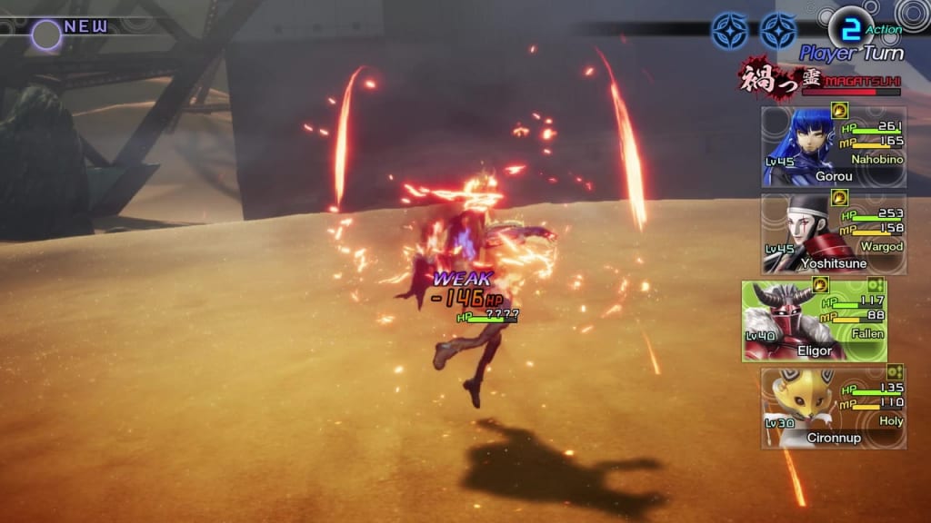 Shin Megami Tensei V - Artemis Use Fire Skills