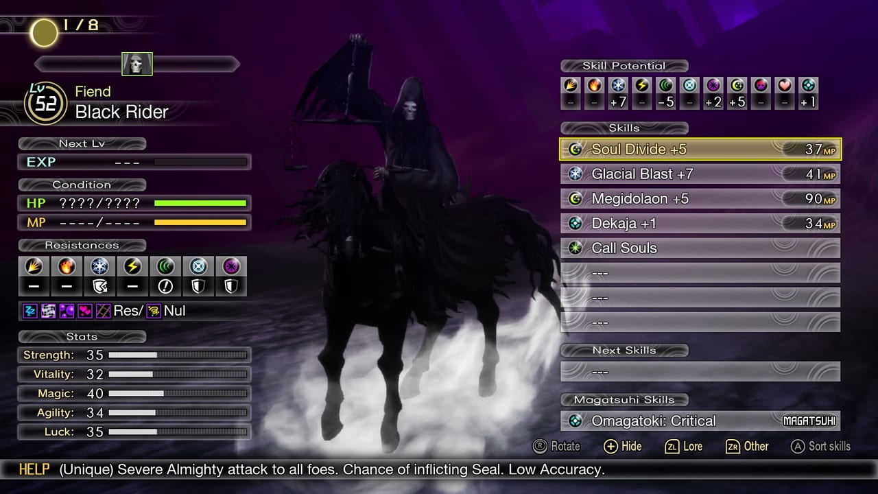 Shin Megami Tensei V - Black Rider Boss Guide – SAMURAI GAMERS