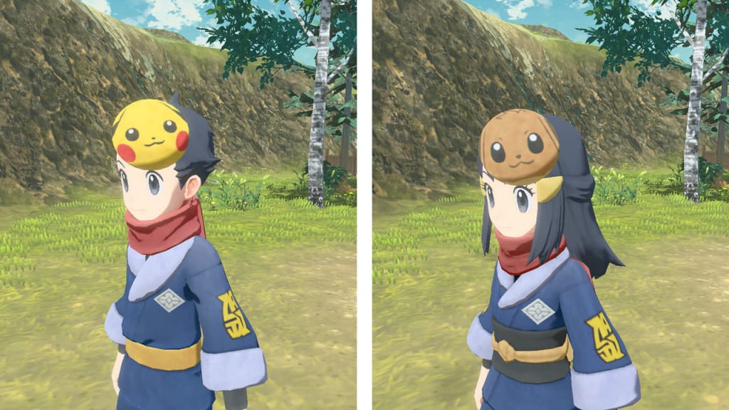 Pokemon Legends: Arceus - Pikachu and Eevee Masks