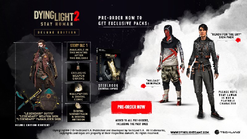 Dying Light 2 Stay Human - Deluxe Edition Pre-Order Bonuses