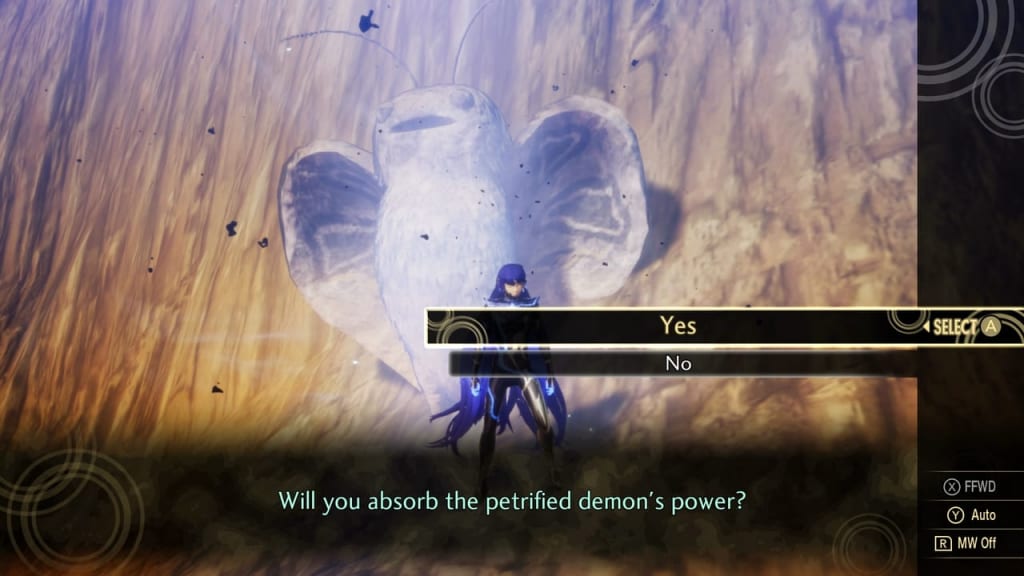 Shin Megami Tensei V - Petrified Demon Choice and Mechanics