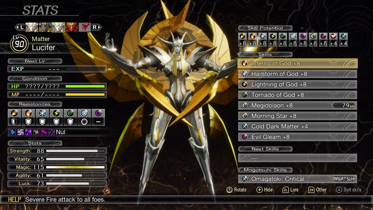 Shin Megami Tensei V - Matter Lucifer (True Neutral/Humanity Route