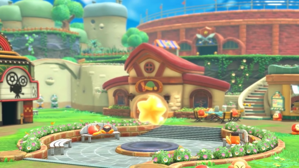 Kirby and the Forgotten Land - Main Plaza