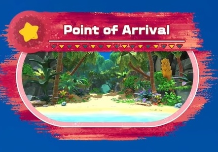Kirby and the Forgotten Land - Point of Arrival Stage Walkthrough