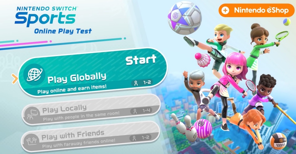 Brasil  Nintendo Switch Sports Online Play Test – Saiba como participar do  teste e acessar o download do jogo