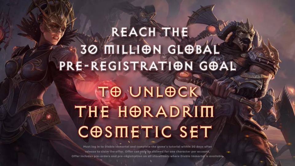 Diablo Immortal - Pre-Registration Bonuses