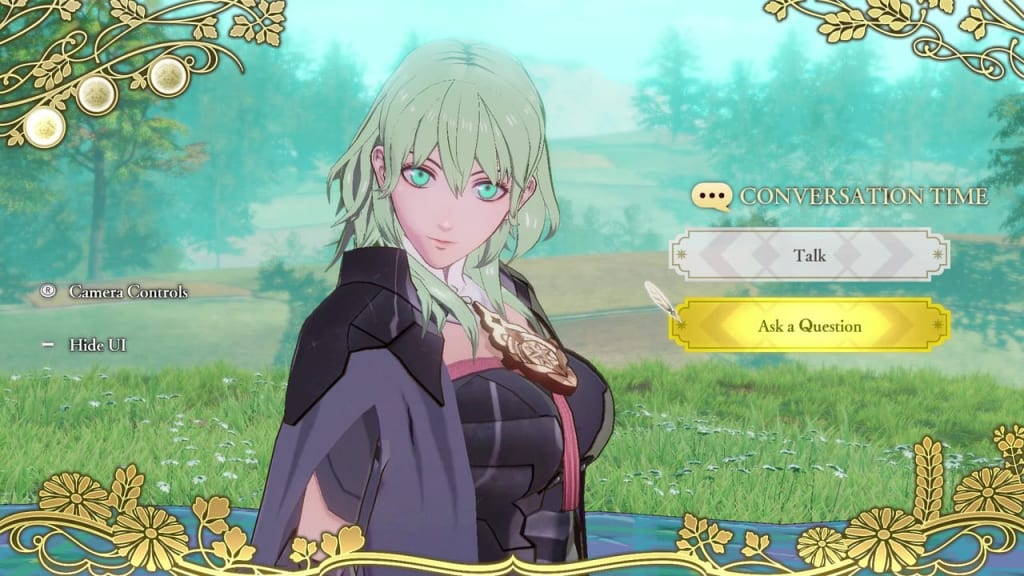 Fire Emblem Warriors: Three Hopes - Byleth Female Conversation Time Ask a Question Dialogue Choices