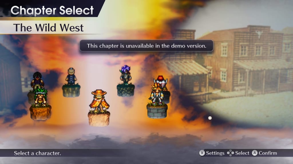 Live A Live Remake - The Wild West: The Wanderer Chapter Select