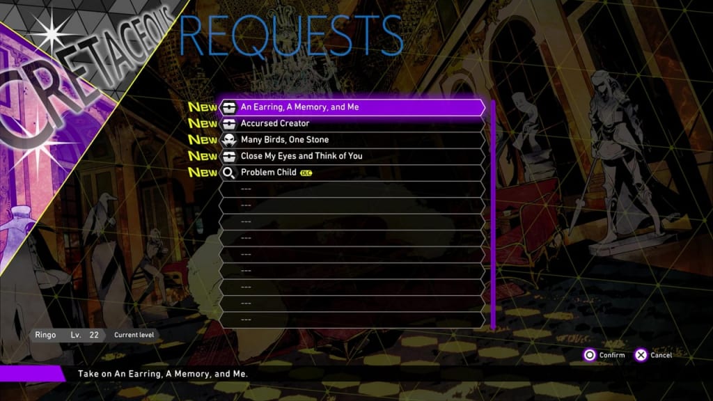 Soul Hackers 2 - Club Cretaceous Request List and Rewards