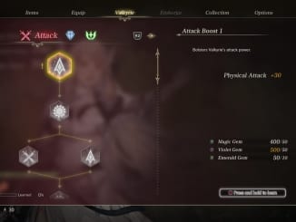 Valkyrie Elysium - Attack Skill Tree List and Guide