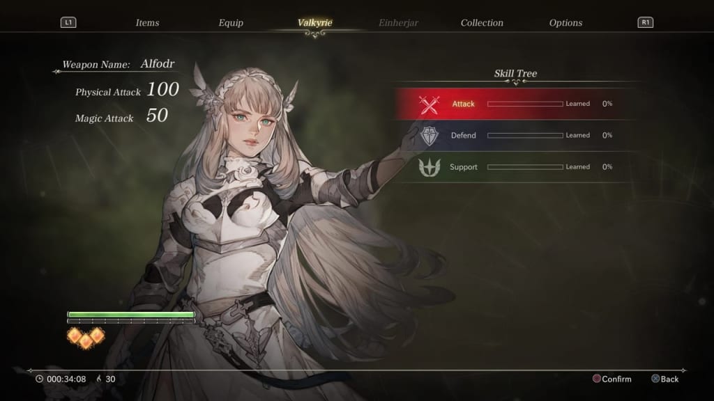 Valkyrie Elysium - Skill Tree List Overview and Guide