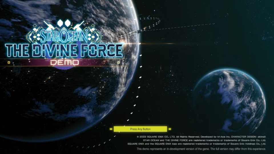 Star Ocean: The Divine Force - Demo Version