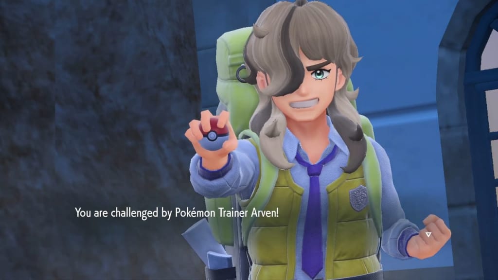 Pokemon Scarlet and Violet - Paldea Region Trainer Arven First Battle Guide (Path of Legends)