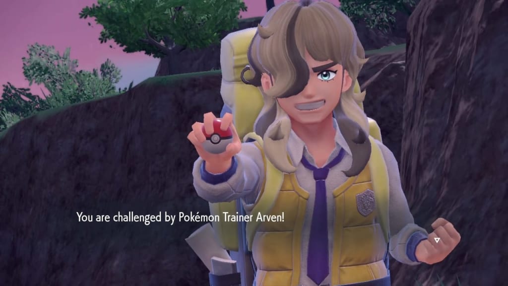 Pokemon Scarlet and Violet - Paldea Region Trainer Arven Second Battle Guide (Path of Legends)