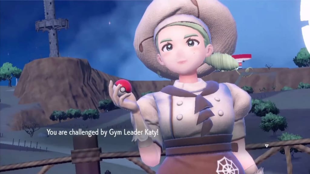 Pokemon Scarlet and Violet - Paldea Region Cortondo Gym Leader Boss Katy Main Story Battle