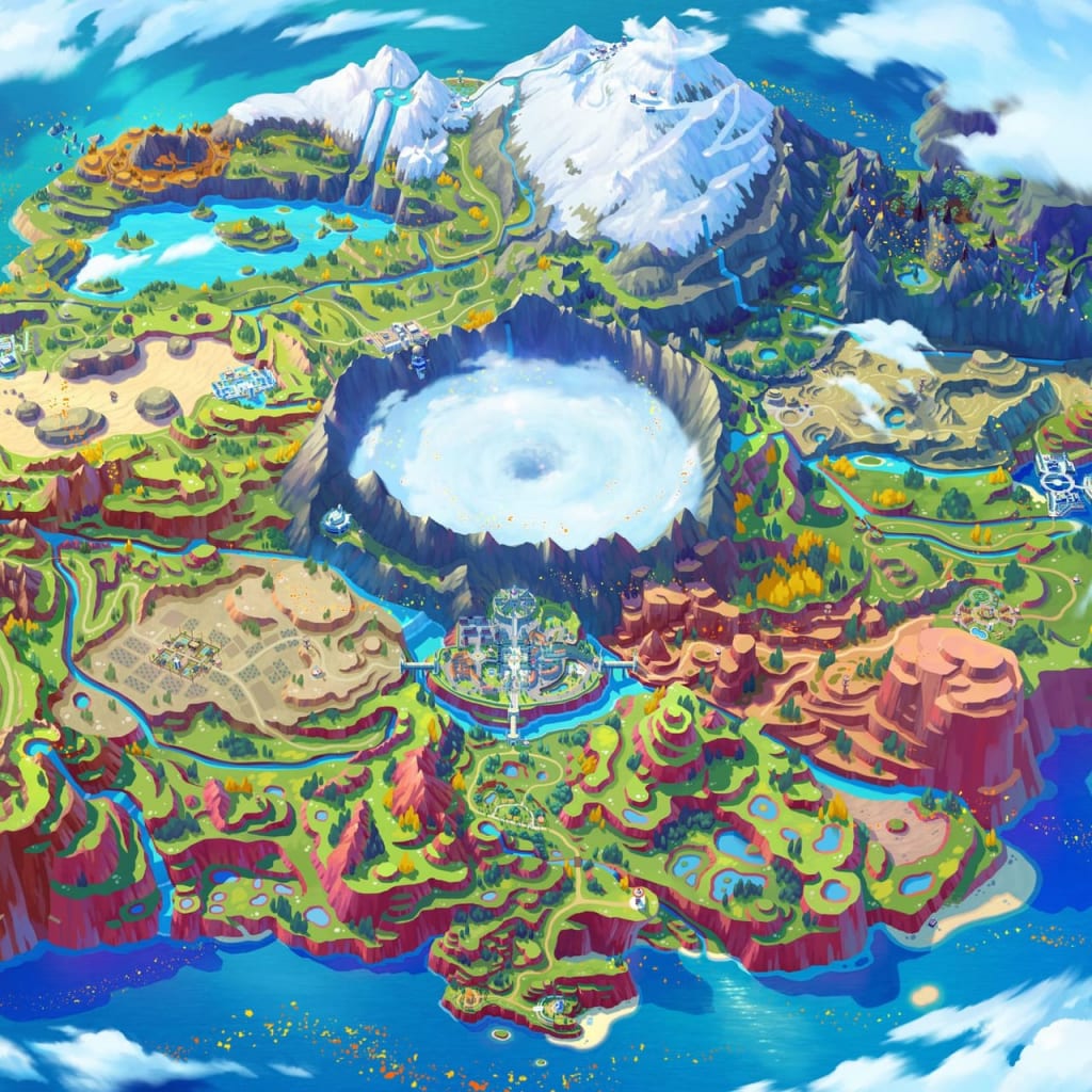 Pokemon Scarlet and Violet - Paldea Region Map