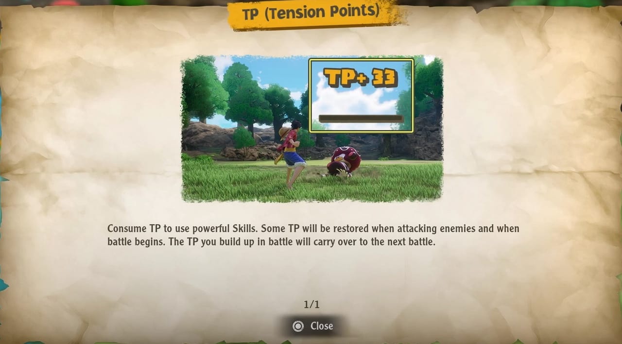 One Piece Odyssey - What are Tension Point (TP) Stats