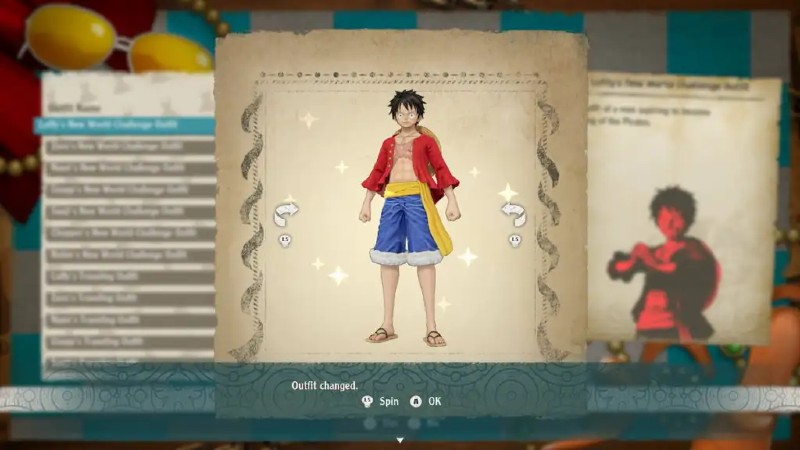 One Piece Odyssey - All Outfits List