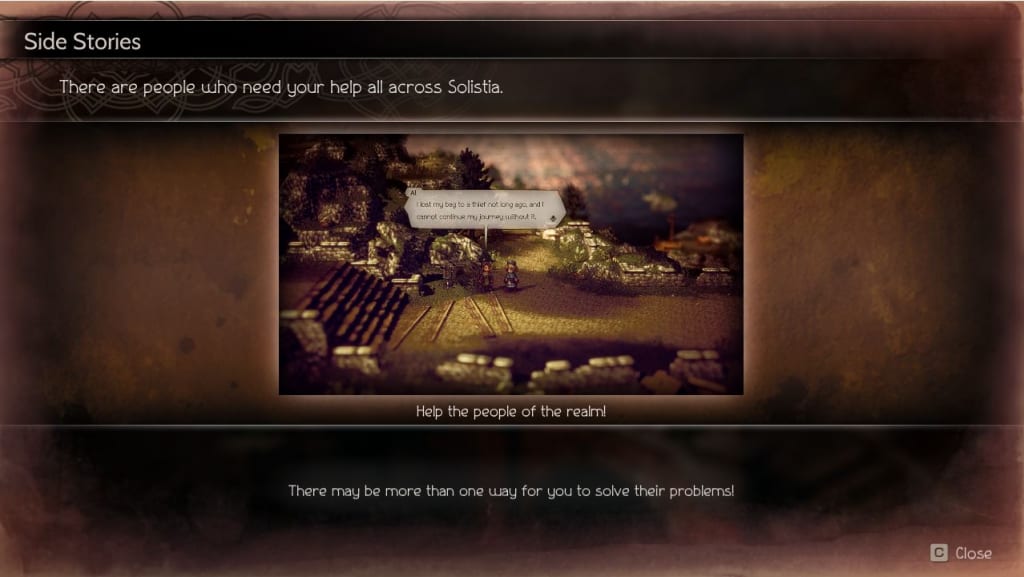 Octopath Traveler II 2 - Apothecary Castti Harborlands Side Story List and Guides