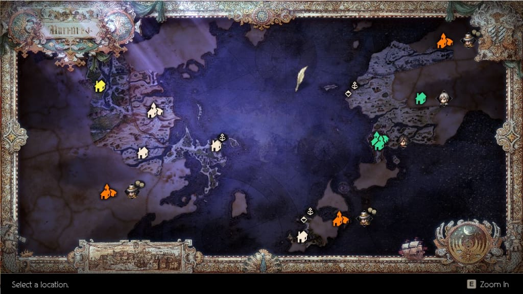 Octopath Traveler II 2 - Solistia World Map Overview and Guide
