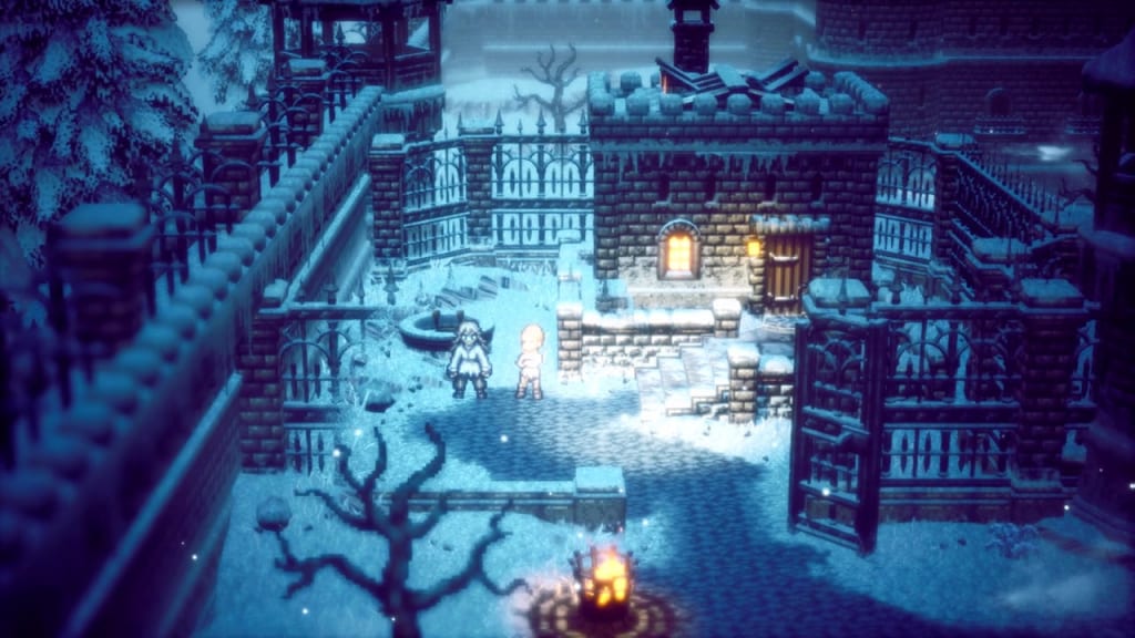 Octopath Traveler II 2 - Osvald Chapter 1 Walkthrough Frigit Isle: Yard Secret Hole Location