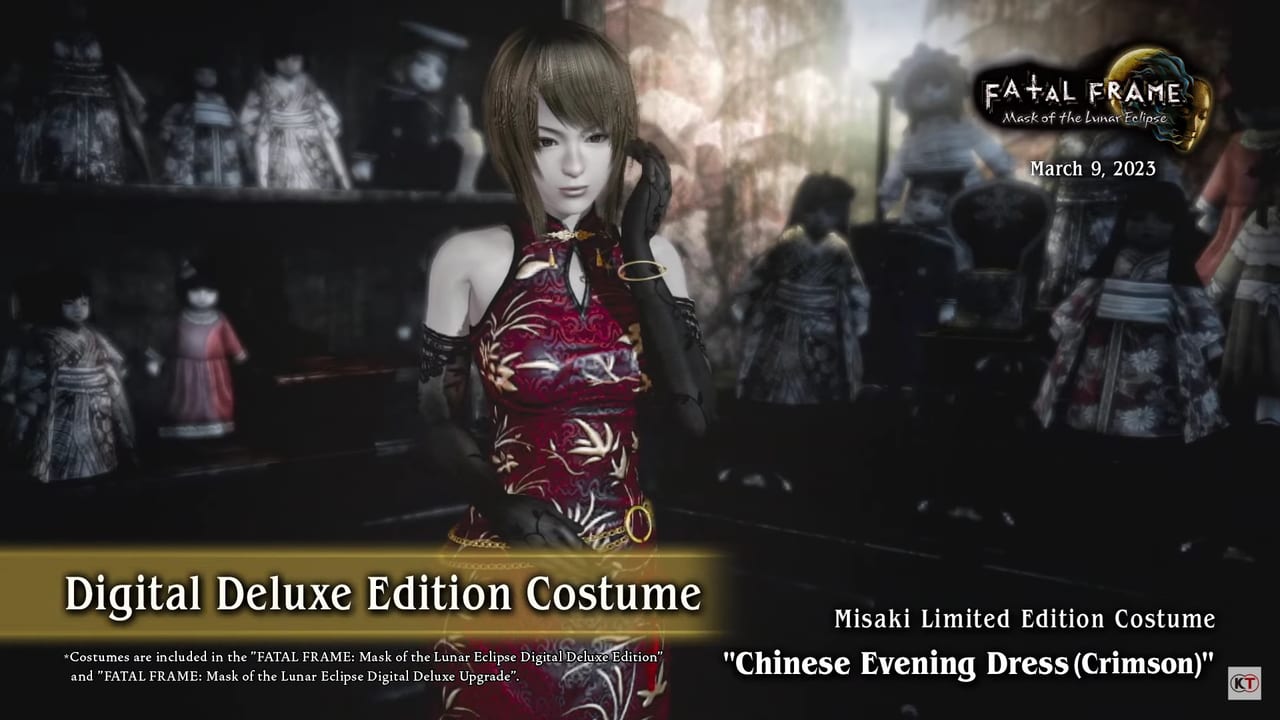 Fatal Frame / Zero: Mask of the Lunar Eclipse Remaster (Project Zero 4: Mask of the Lunar Eclipse Remake) - Misaki Chinese Evening Dress (Crimson) Outfit