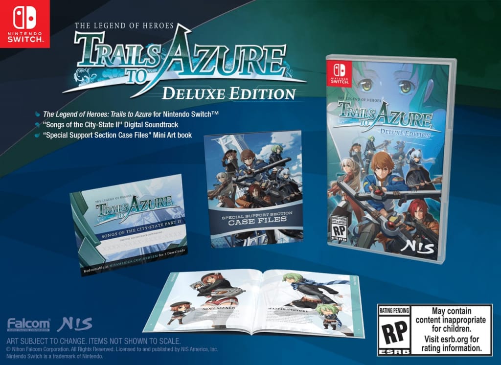 The Legend of Heroes: Trails to Azure - Game Editions Nintendo Switch Deluxe Edition Physical Retail