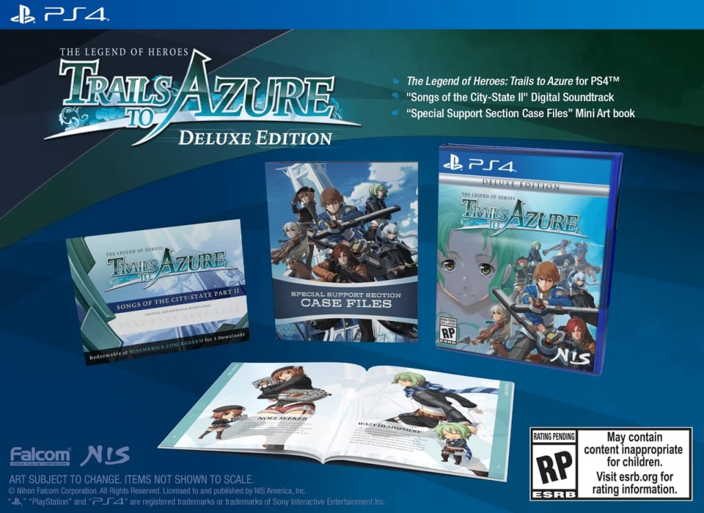 The Legend of Heroes: Trails to Azure - Game Editions PlayStation 4 Deluxe Edition Physical Retail