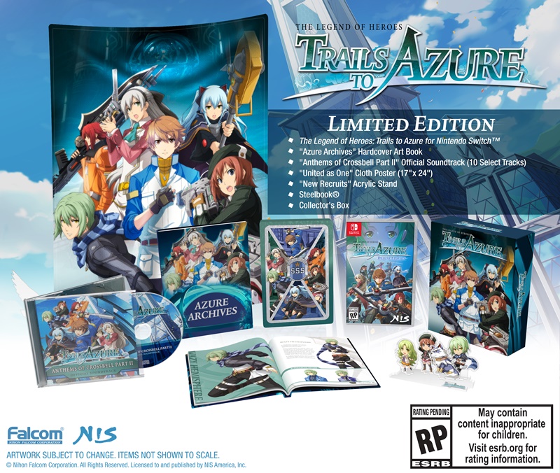 The Legend of Heroes: Trails to Azure - Game Editions Nintendo Switch Limited Edition Physical Retail
