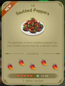 The Legend of Zelda: Tears of the Kingdom - Sauteed Peppers 1