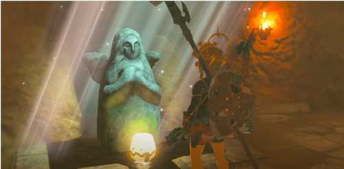 The Legend of Zelda: Tears of the Kindom Goddess Statue Gerudo Town 1