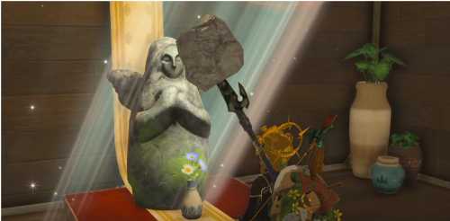 The Legend of Zelda: Tears of the Kingdom Goddess Statue Link's Home 1