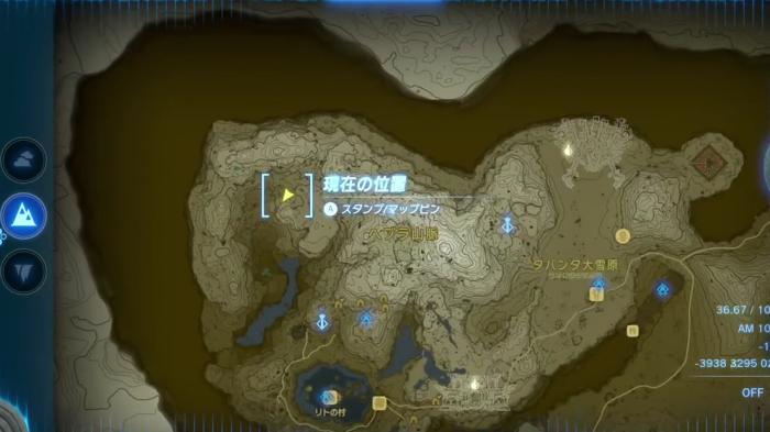 The Legend of Zelda: Tears of the Kingdom - Secret Springs Overall Map