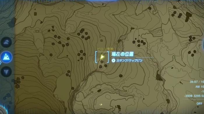 The Legend of Zelda: Tears of the Kingdom Secret Springs Enlarged Map