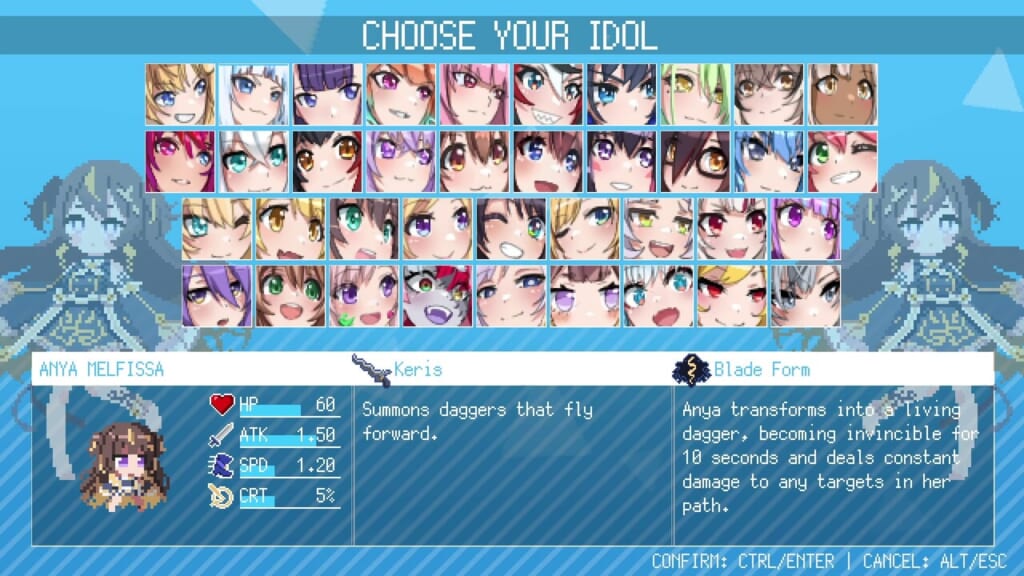 HoloCure (Version 0.6) - Anya Melfissa Character Guide: Stats and Skills