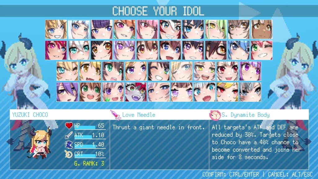 HoloCure (Version 0.6) - Yuzuki Choco Character Guide: Stats and Skills