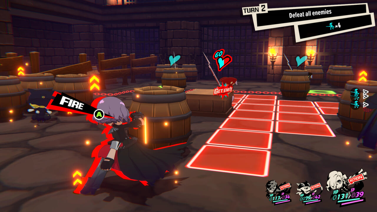 Persona 5 Tactica - Charge Boost Battle System Mechanic
