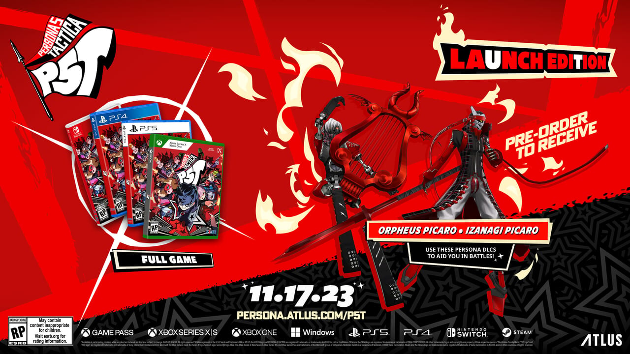 Persona 5 Tactica - Game Editions Physical Launch Edition