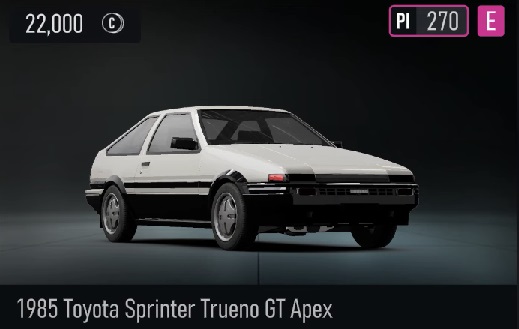 Forza Motorsport 8 - 1985 Toyota Sprinter Trueno GT Apex