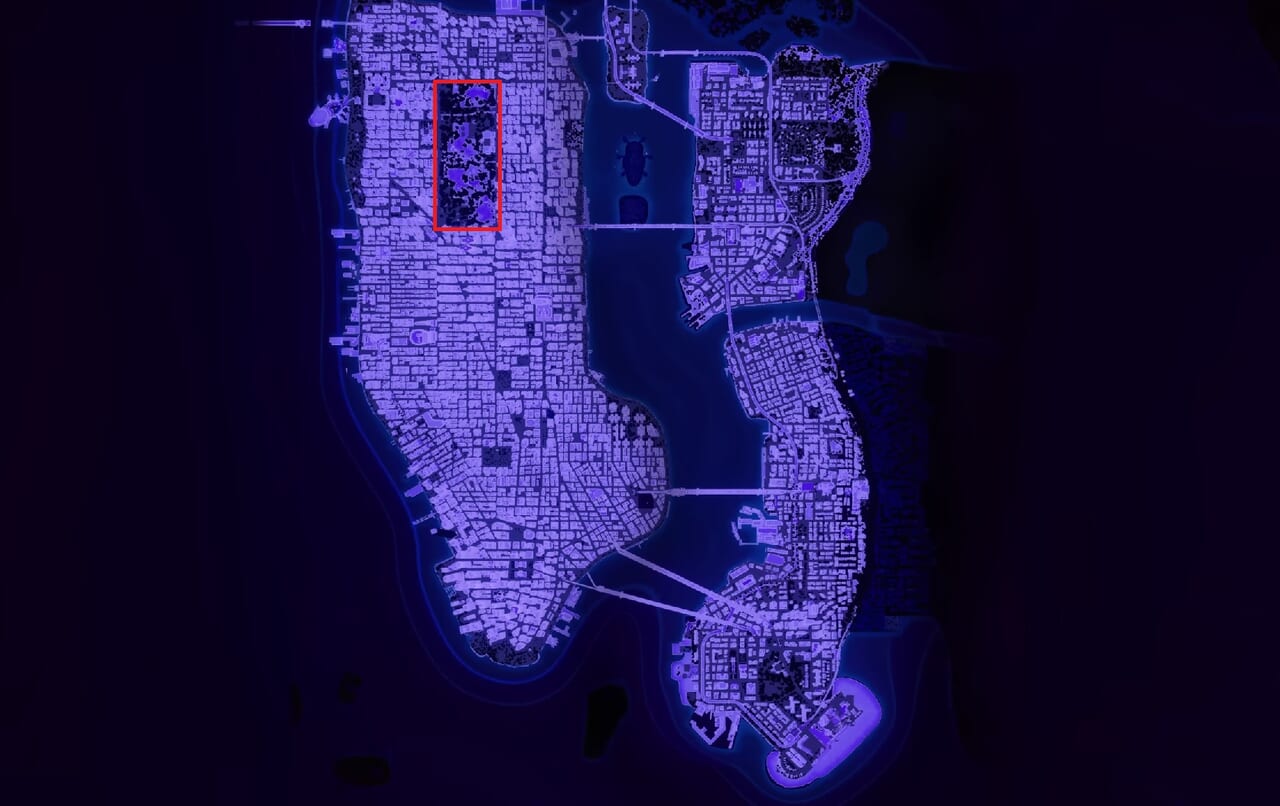 Marvel's Spider-Man 2 - Central Park Map (Overworld)