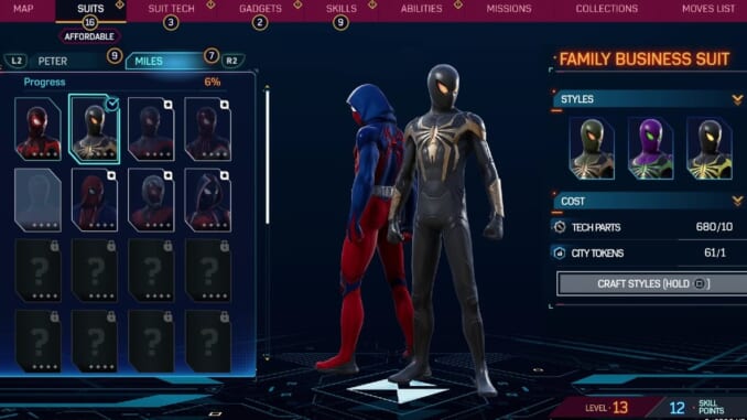 Marvel's Spider-Man 2 - Crafting Suits
