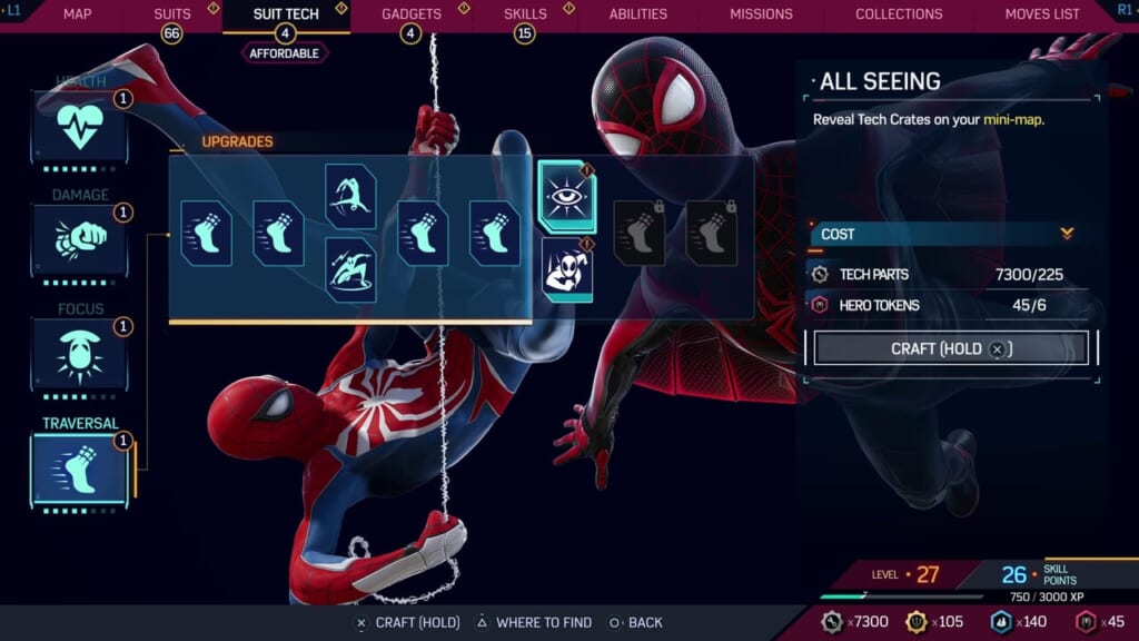 Marvel's Spider-Man 2 - Suit Tech List and Guide