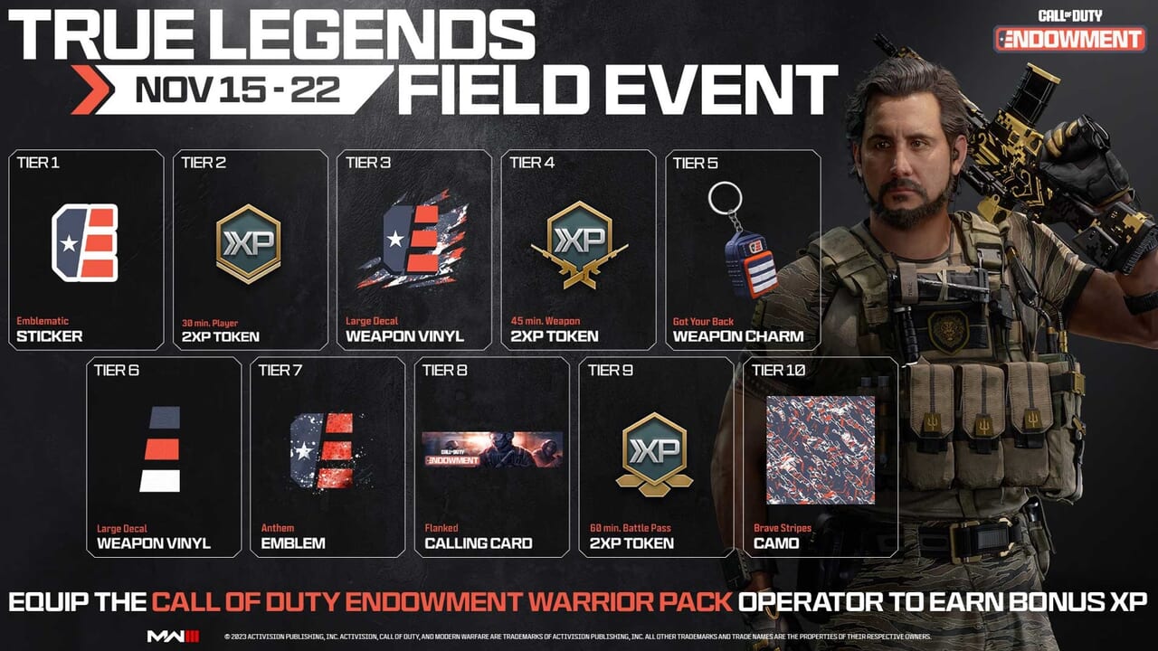 Call of Duty Modern Warfare 3 (MW3) - True Legends Field Event