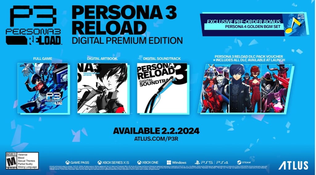 Persona 3 Reload - Game Edition Premium Digital Edition