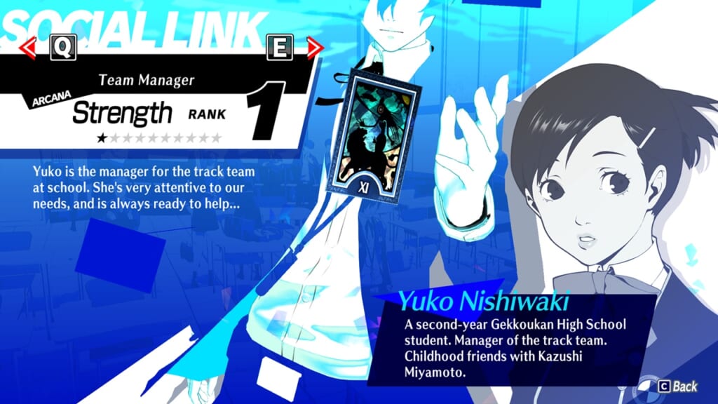 Persona 3 Reload (P3RE, Persona 3 Remake) - Yuko Nishiwaki Strength Social Link Guide (Skills, Dialogue Choices, Romance Options)